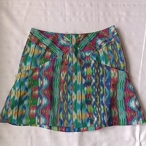 Multi-color mini skirt